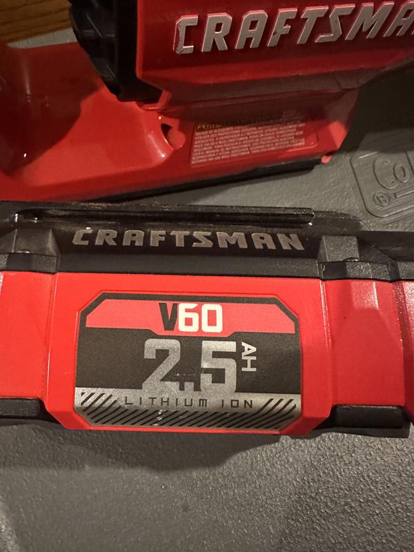 Craftsman v60 2.5 online battery