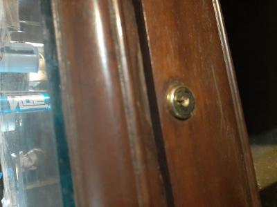 Desunia Office Desk Lock for Drawer & Door - 7/8 (.875) Bore - Polished  Nickel - Keyed Alike - Includes Escutcheon Trim Ring, Strike, & Screws - 1