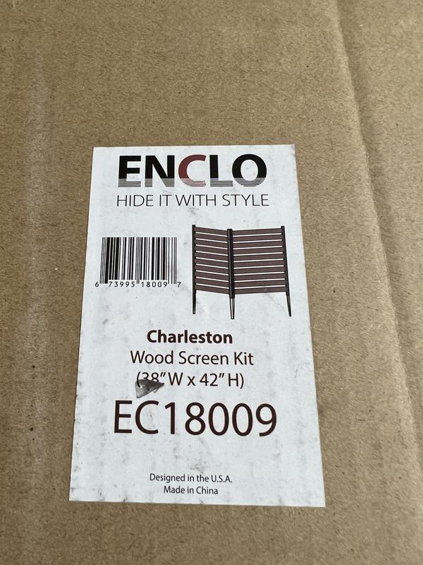 Charleston Wood Slat Screen Kit (42 H x 38 W)