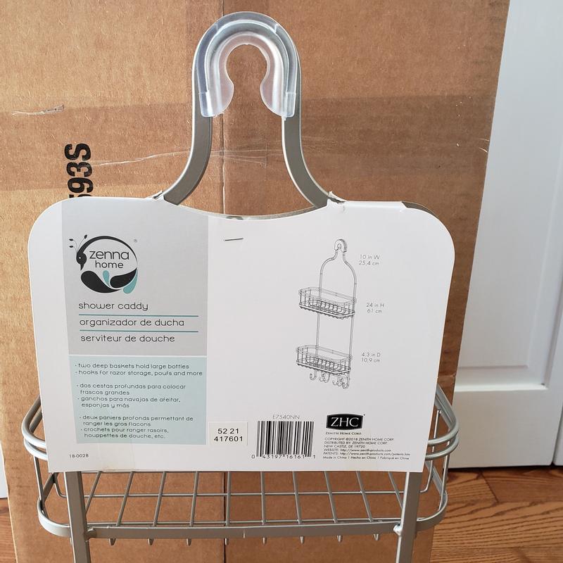 at Home Gray Shower Caddy, 4.3