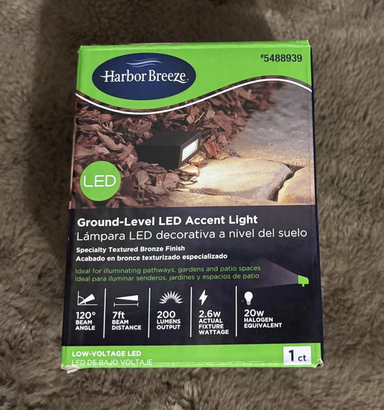 Harbor Breeze 200-Lumen 2.6-Watt Specilaty Textured Bronze