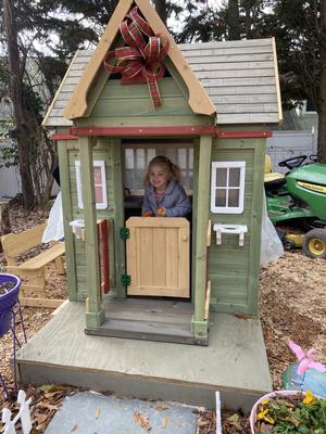 Backyard discovery victorian inn store all cedar outdoor wooden playhouse