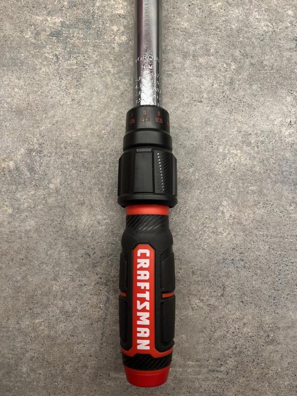 CRAFTSMAN 3/8in Drive Click Torque Wrench (20ft Lb To