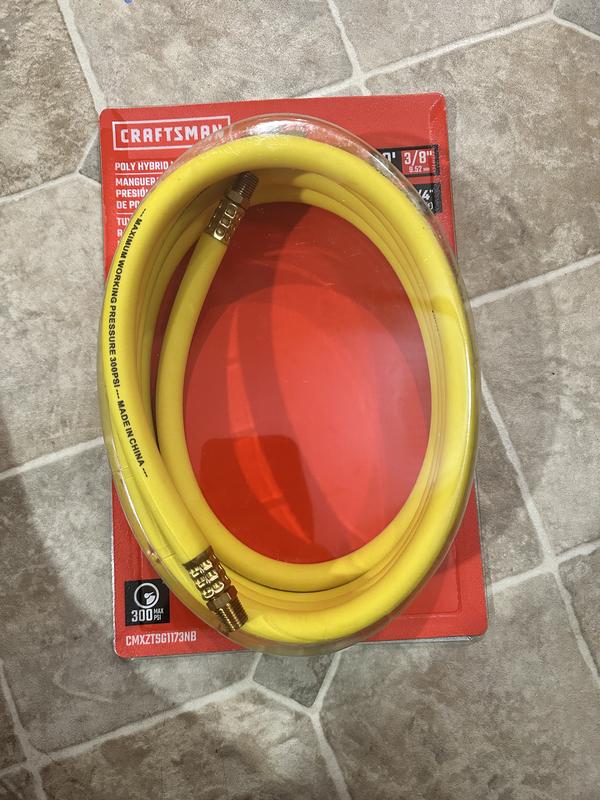 CRAFTSMAN 3/8-in x 10-ft Poly Hybrid Lead-In Air Hose in the Air ...
