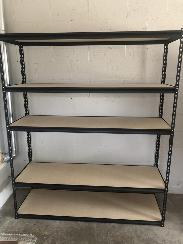 edsal Muscle Rack Steel Heavy Duty 5-Tier Utility Shelving Unit (60-in ...