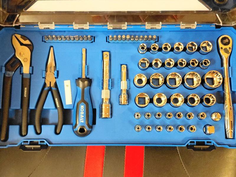 Kobalt 65 -Piece Metric and standard (SAE) Mechanics Tool Set with