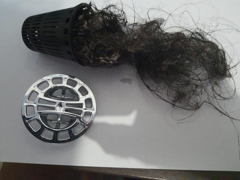 Danco 4010161 Matte Plastic & Stainless Steel Hair Catcher Black