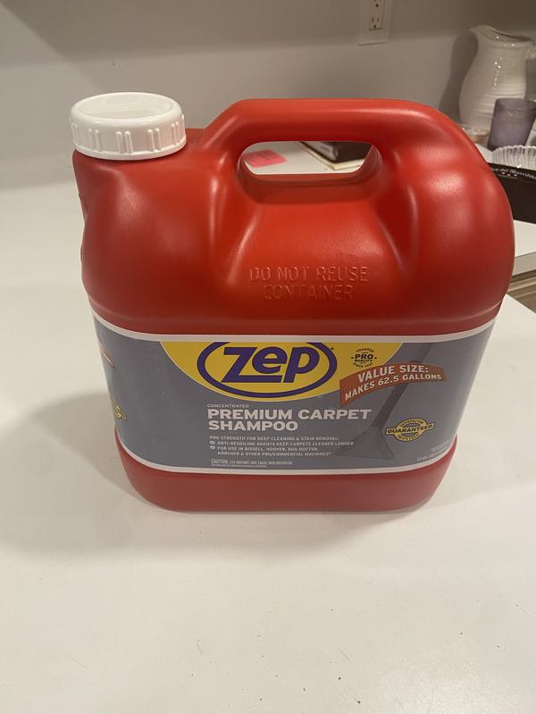 Zep All Purpose Carpet Shampoo Concentrate 128 fl oz 4 quart 4 Carton Heavy  Duty Blue - Office Depot