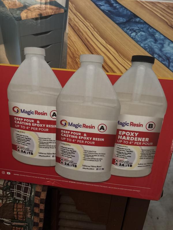 Magic Resin Deep Pour Epoxy 4'' Clear Epoxy Adhesive in the Epoxy ...