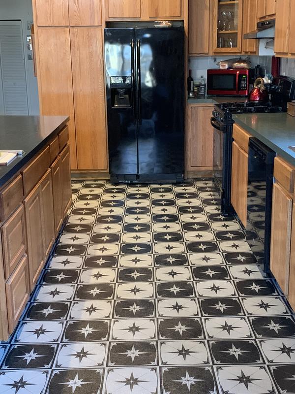 Perfection Floor Tile Geo Collection Blue Lotus/Satin 20-in x 20-in Water Resistant Interlocking Luxury Flooring (16.7-sq ft) Perfection Floor Tile Geo Collection Blue Lotus/Satin 20-in x 20-in Water Resistant Interlocking Luxury Flooring (16.7-sq ft)