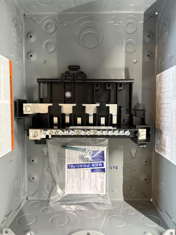 Square D QO816L100DSCU 100A 1-Phase Main Lug Load Center 8 Circuit