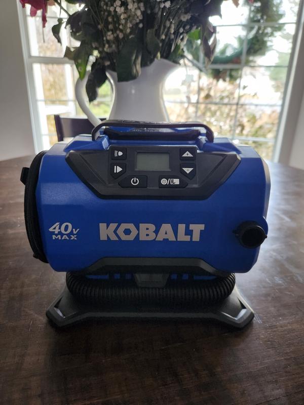 Kobalt battery discount powered air compressor