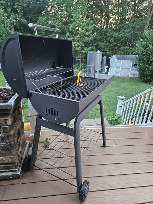 Feasto 30-in W Black Barrel Charcoal Grill in the Charcoal Grills