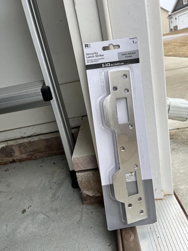 RELIABILT 1-5/8-in W x 11-in L Satin Security strike kit in the Strike ...