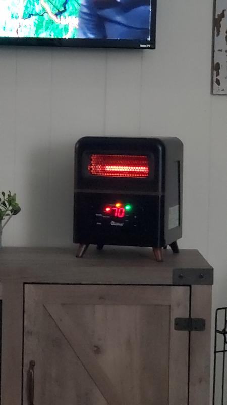 Dr. Infrared Heater Up to 1500-Watt Infrared Quartz Cabinet Indoor Electric  Space Heater with Thermostat and Remote Included in the Electric Space  Heaters department at Lowes.com
