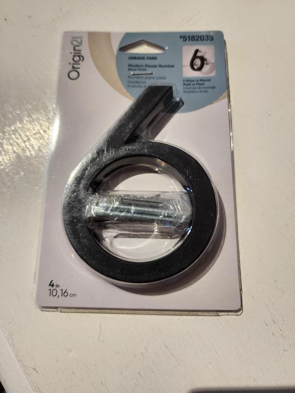 Origin 21 Urbana Park 4-in Black Number 1 33711PKBLG at Lowes.com