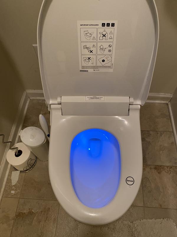 VOVO VB-6000 Bidet Toilet Seat, Heated Seat, LED Night Light