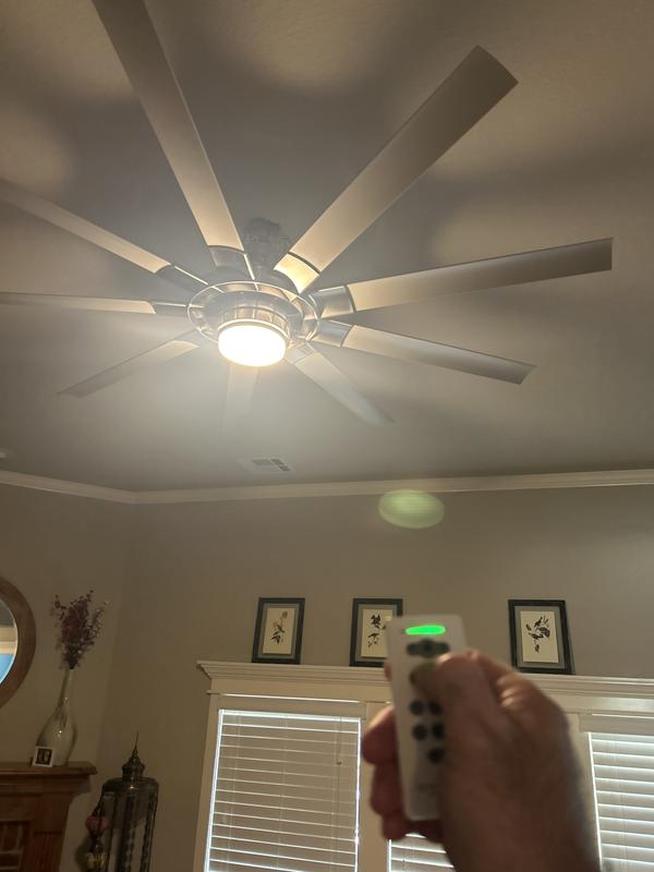 Fanimation Studio Collection Slinger v2 72-in Matte Black LED Indoor/Outdoor Ceiling Fan with Light Kit and Remote (9-Blade) Fanimation Studio Collection Slinger v2 72-in Matte Black LED Indoor/Outdoor Ceiling Fan with Light Kit and Remote (9-Blade)