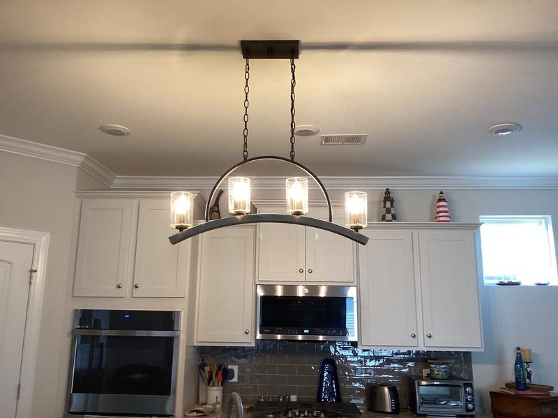Quoizel Arley 4-Light Rustic Black and Faux Weathered Wood Farmhouse Chandelier Quoizel Arley 4-Light Rustic Black and Faux Weathered Wood Farmhouse Chandelier