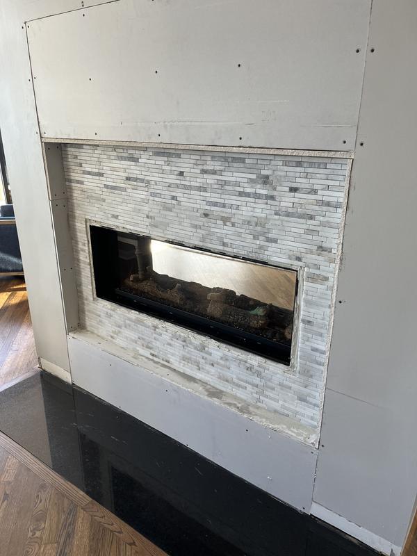 American Olean Genuine Stone White Ember 10-in x 13-in Honed Natural Stone Marble Linear Patterned Floor and Wall Tile (0.88-sq. ft/ Piece)