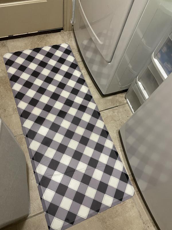 Farmhouse Kitchen Rugs Sets of 2 Black and White Buffalo Plaid Rooster  Kitchen Rug Washable Non-Slip Kitchen Mats for Floor 2 Piece Farmhouse Kitchen  Decor 