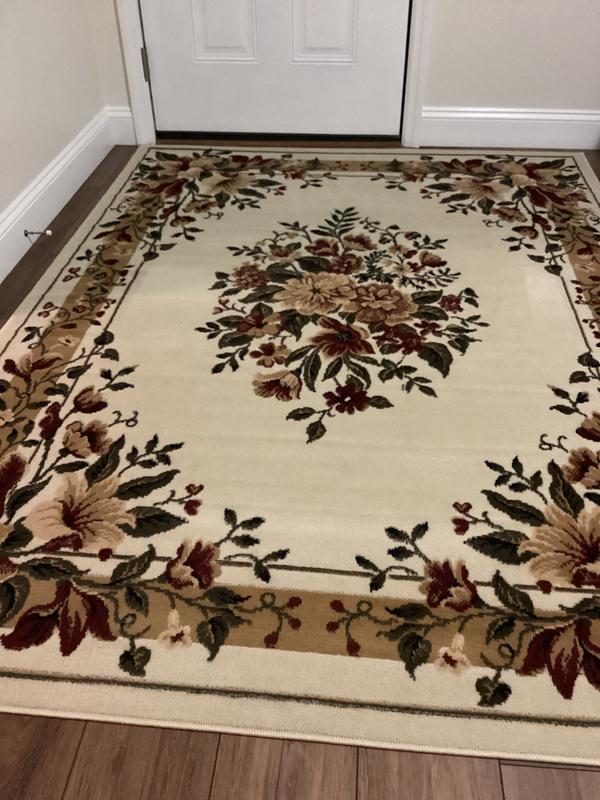 Home Dynamix Optimum Caspian 5 X 7 (ft) Ivory Indoor Floral