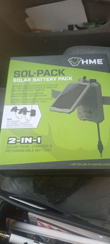 Hme Sol Pak Solar Battery Pack Beige Outdoor Lithium Ion 52 Off