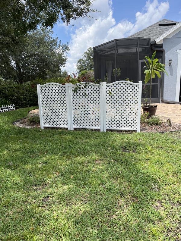 Freedom Grab and Go 32-in W x 46-in H White Vinyl/Polyresin Outdoor ...