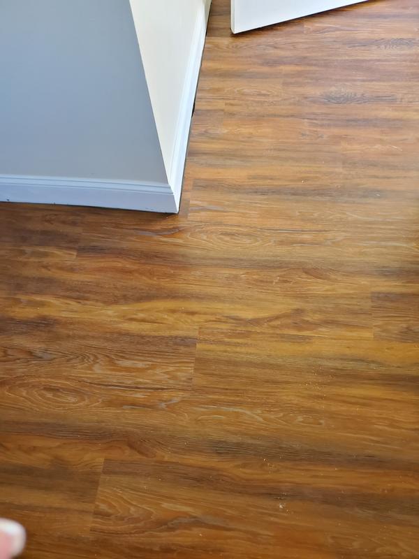 Shaw (Sample) Newcastle Midsummer Oak Brown Wood Look 12-mil Waterproof Interlocking Luxury Vinyl Plank