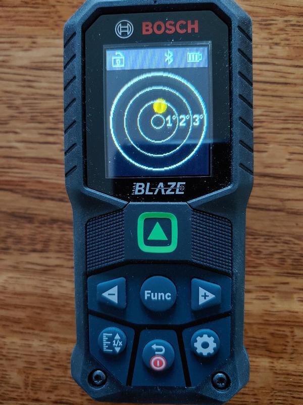 Bosch BLAZE 165-ft Indoor Green Laser Distance Measurer with Backlit  Display and Bluetooth Compatibility in the Laser Distance Measurers  department at