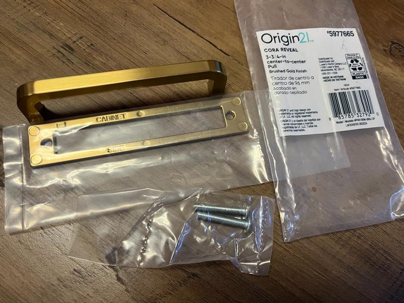 Origin 21 Cora Reveal 3-3/4-in (96mm) Center to Center Brushed Gold ...