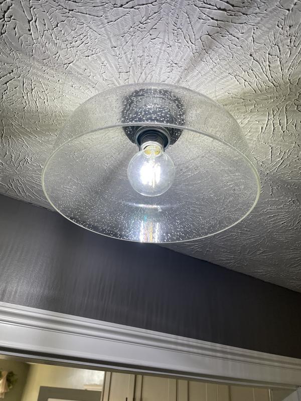 H.eden allen + roth Eden 1-Light 1-in Gloss Chrome Semi Flush Mount