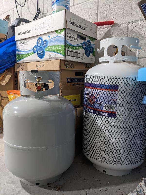 Flame King 30LB Empty LP Cylinder with Type1 OPD Valve Steel Propane Tank  in the Propane Tanks & Accessories department at