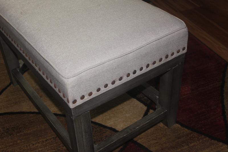 allen + roth Casual Antique Natural wood Ottoman in the Ottomans ...