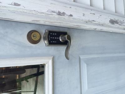 Schlage Touch Camelot Aged Bronze Electronic Handle Lighted Keypad