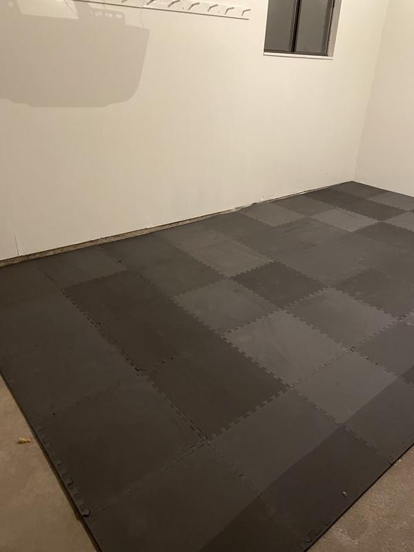 Stalwart Foam Mat Floor tiles, Interlocking Eva Foam Padding - Soft Flooring for Exercising, Yoga, Camping, Kids, Babies, Playroom - 4 Pack