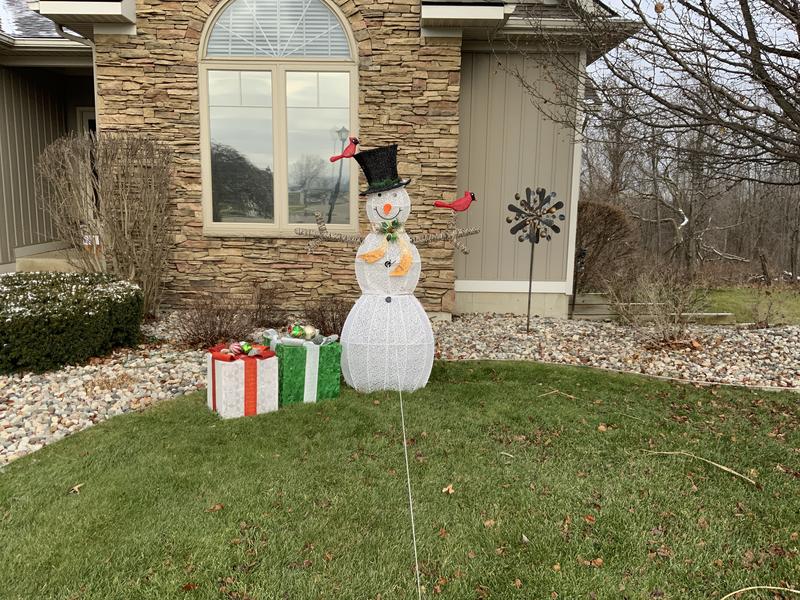 Alpine Corporation 74-in Snowman Free Standing Decoration