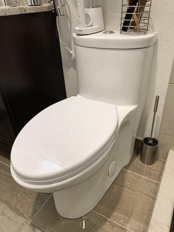 Swiss Madison Sublime II 2-piece 0.8/1.28 GPF Dual Flush Round Toilet in  Glossy White, Seat Included SM-2T257 - The Home Depot