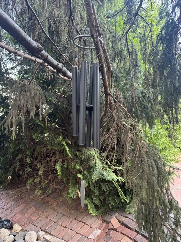 Style Selections 35.98-in Black Metal Wind Chime in the Wind