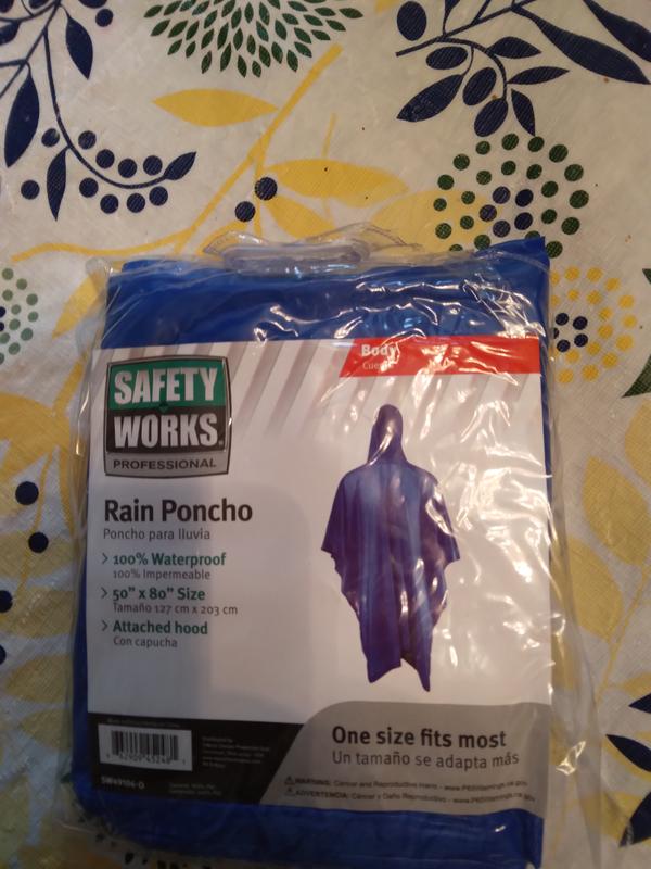 Safety Works 3-Piece Men's Large Yellow Rain Suit