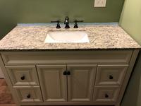 Bestview Santa Cecilia Light 61 In Brown Polished Granite Bathroom