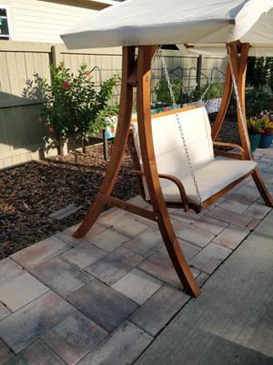 Porch swing with online canopy leisure season wswc102