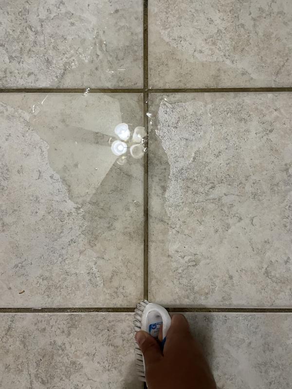 Zep Grout Cleaner and Brightener is where its at !! ✨ Magic in a bottl