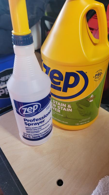 Zep Liquid 1 qt. Mildew Stain Remover, Trigger Spray Bottle, 12 PK 68116