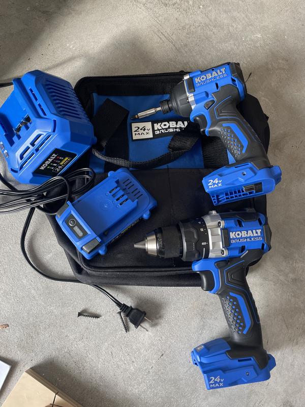 Kobalt Next-Gen 2-Tool Brushless Power Tool Combo Kit with Soft Case  (1-Battery Included and Charger Included) in the Power Tool Combo Kits  department at
