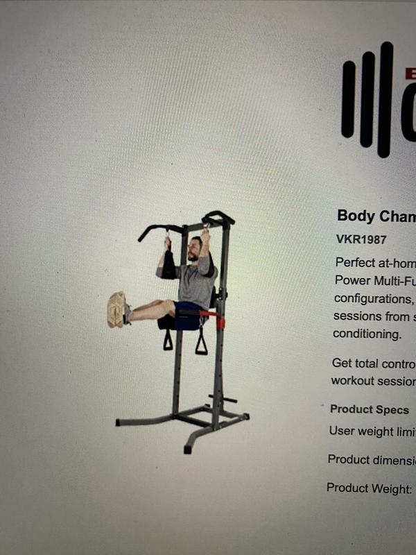 Body Flex Sports Body Champ Fitness Multi Function Power Tower