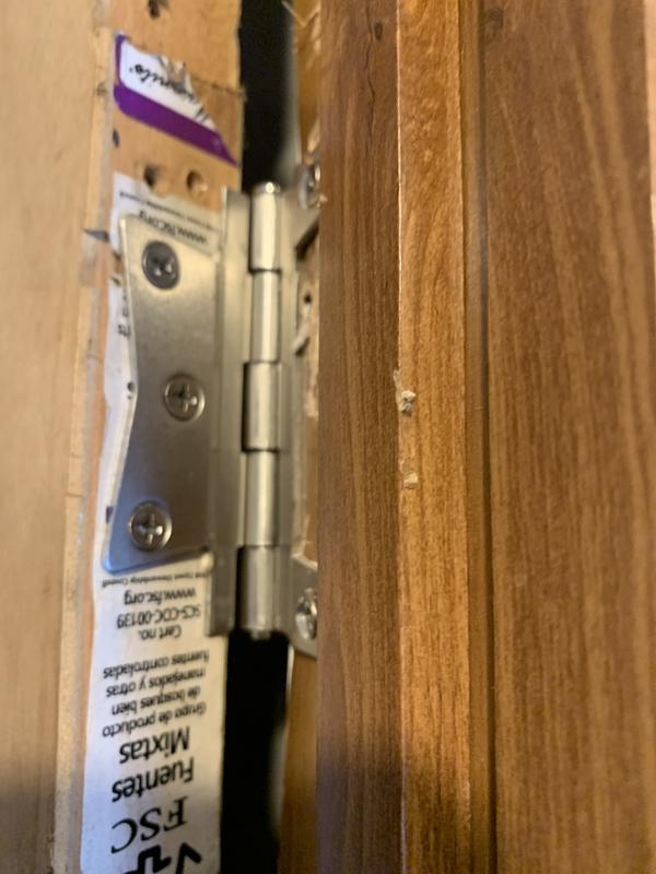 RELIABILT 3.5-in-in Satin Nickel Non-Mortise Bi-Fold Door Hinge (2