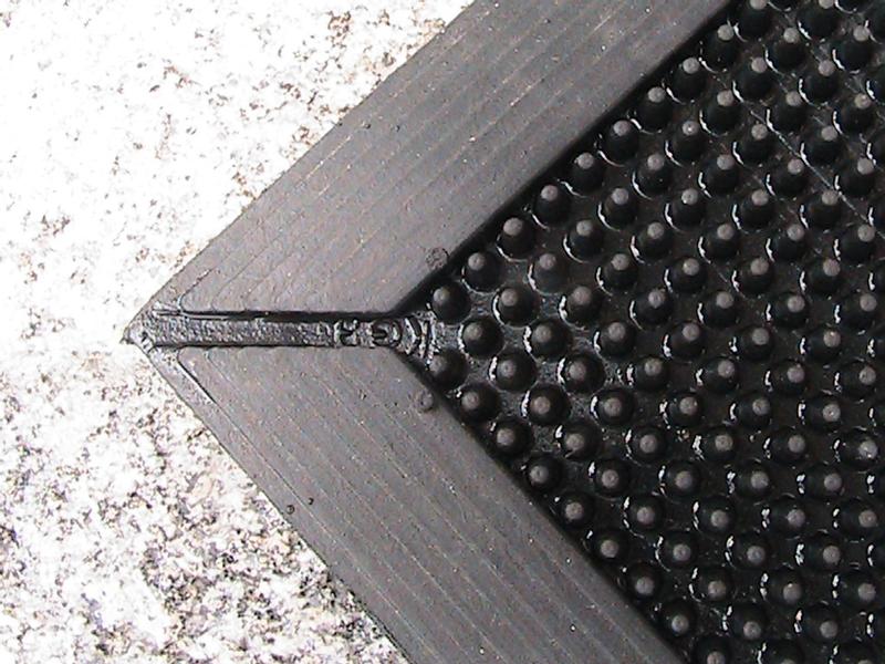 3'x5' Rectangle Solid Rubber Floor Mat Black - Genuine Joe : Target