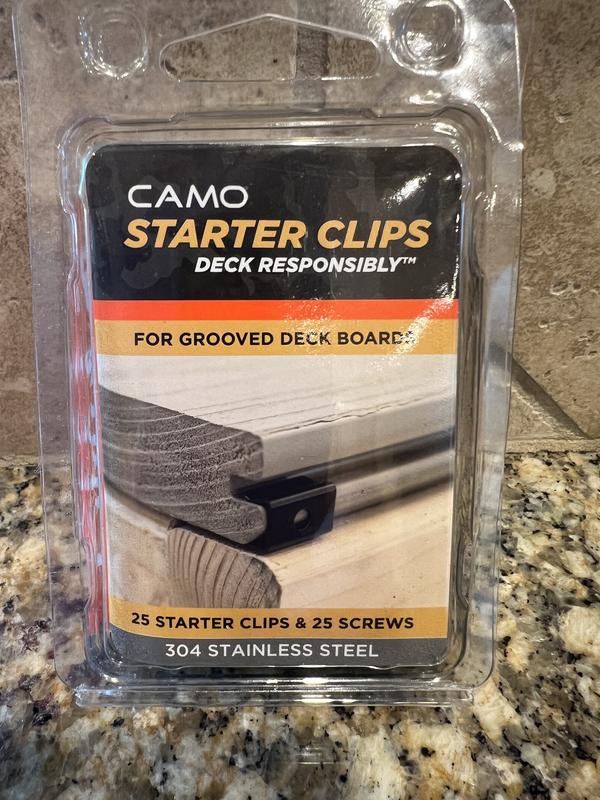 CAMO Starter Clip 1.5-in 305 Stainless Steel Hidden Deck Fastener 30-sq ft (25-Pack)