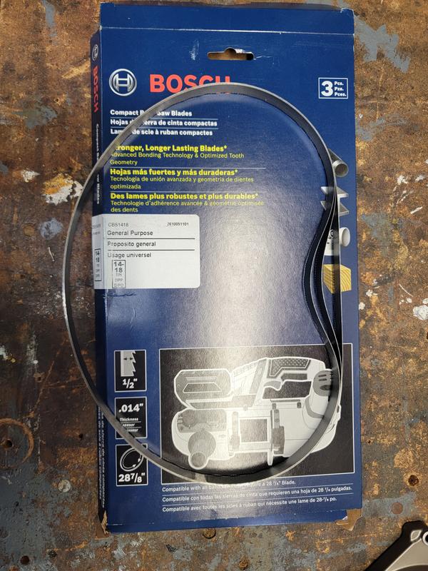 Bosch 3-Pack 28-7/8-in L x 1/2-in W x 14/18-TPI Bi-metal Blade Individual Bosch 3-Pack 28-7/8-in L x 1/2-in W x 14/18-TPI Bi-metal Blade Individual